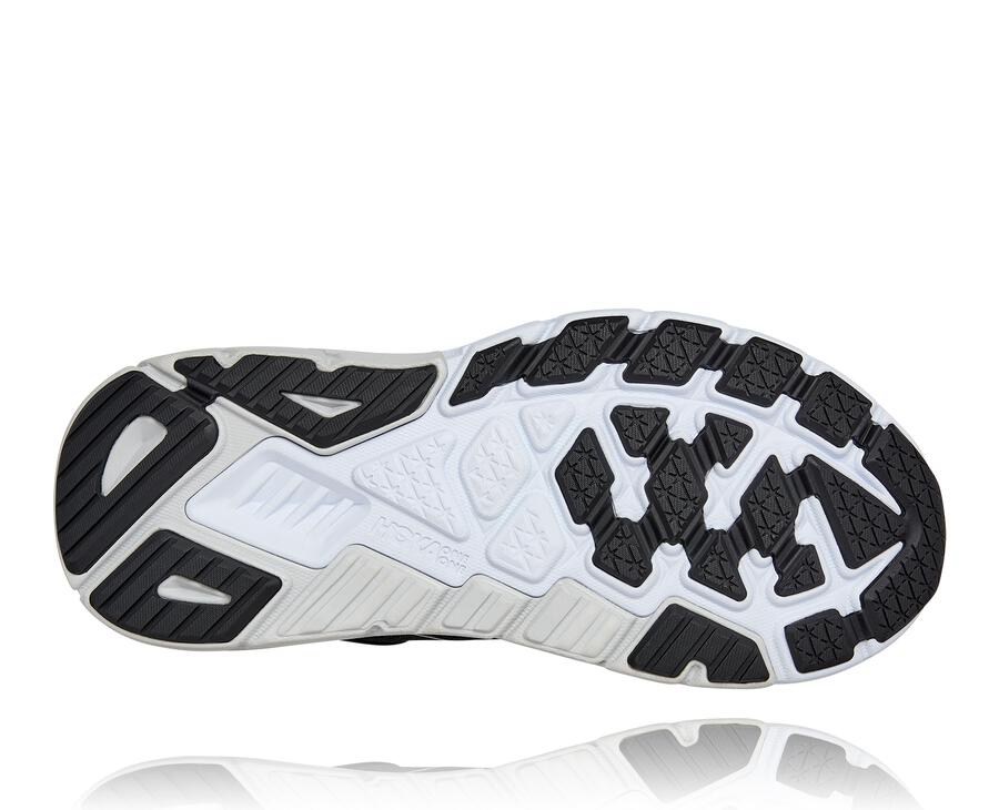 Hoka One One Womens Running Shoes - Arahi 5 - Black/White - MIXO49751